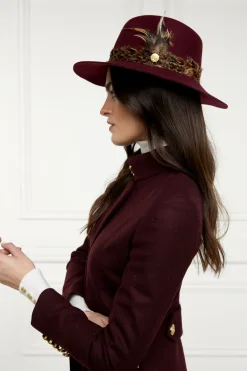 Holland Cooper Trilby Hat Mulberry Hot