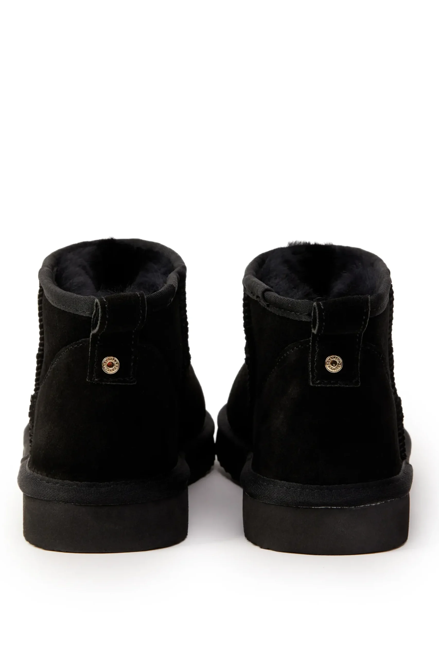 Holland Cooper Ultra Mini Shearling Boot Black Clearance