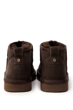 Holland Cooper Ultra Mini Shearling Boot Chocolate Hot