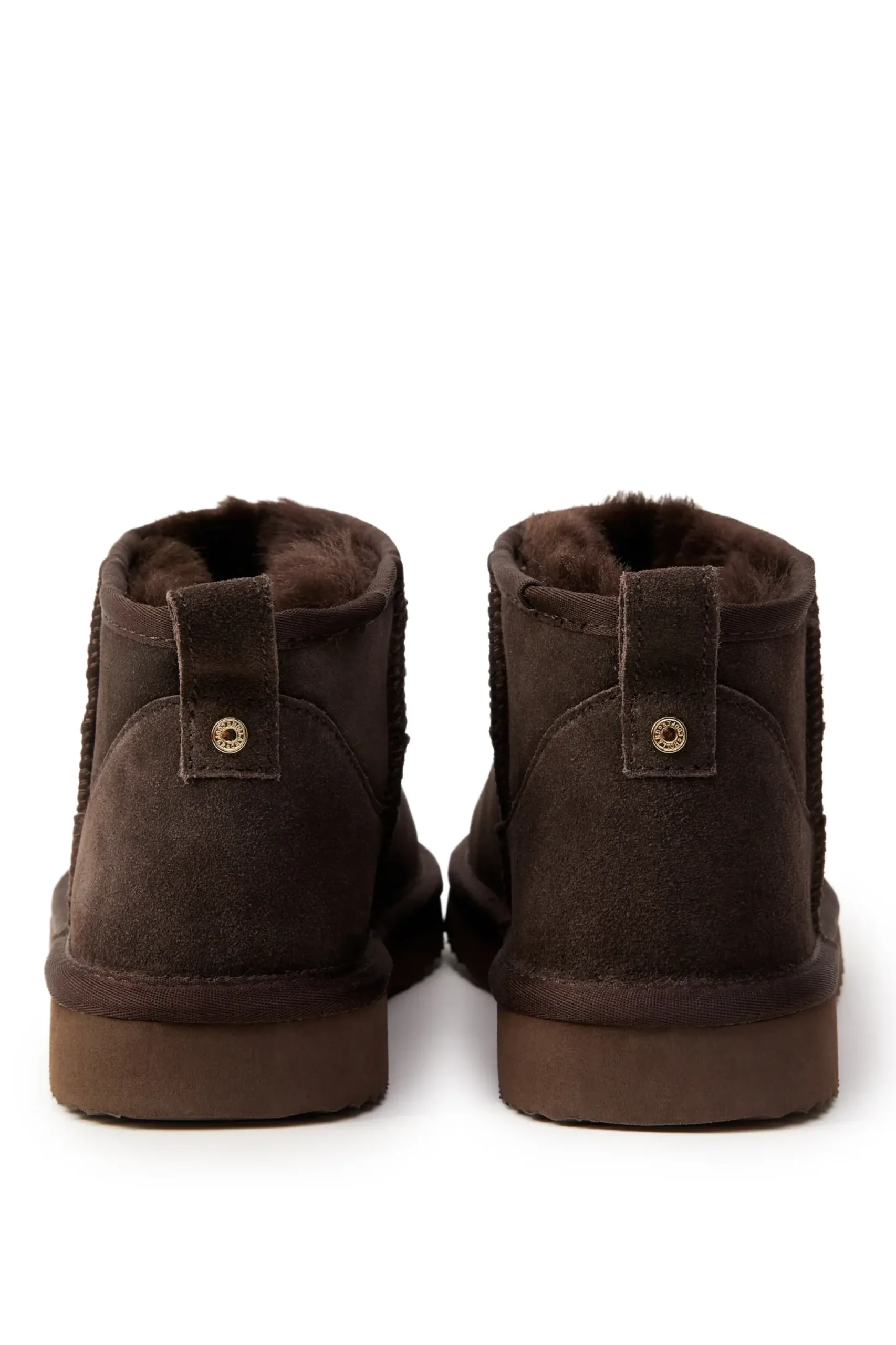 Holland Cooper Ultra Mini Shearling Boot Chocolate Hot