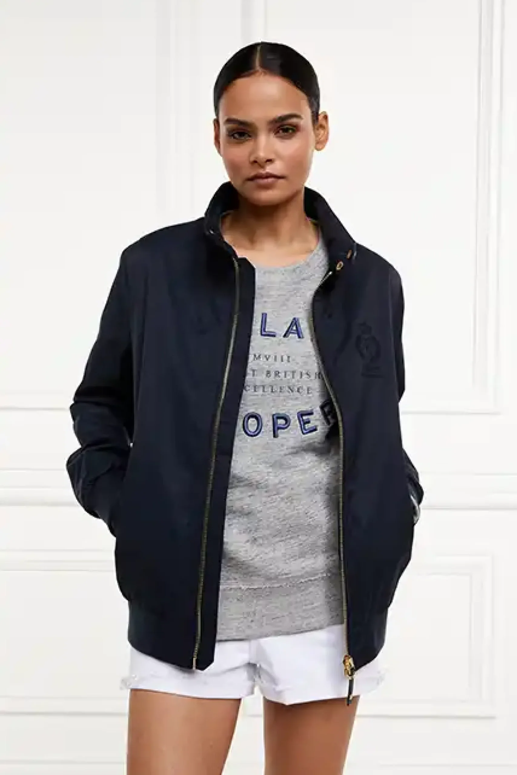 Holland Cooper Varsity Crew Grit Marl Clearance