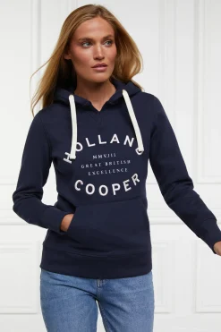 Holland Cooper Varsity Hoodie Ink Navy Online