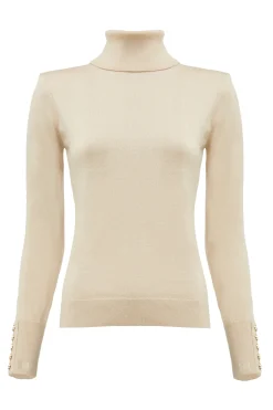 Holland Cooper Victoria Cashmere Roll Neck Stone Sale