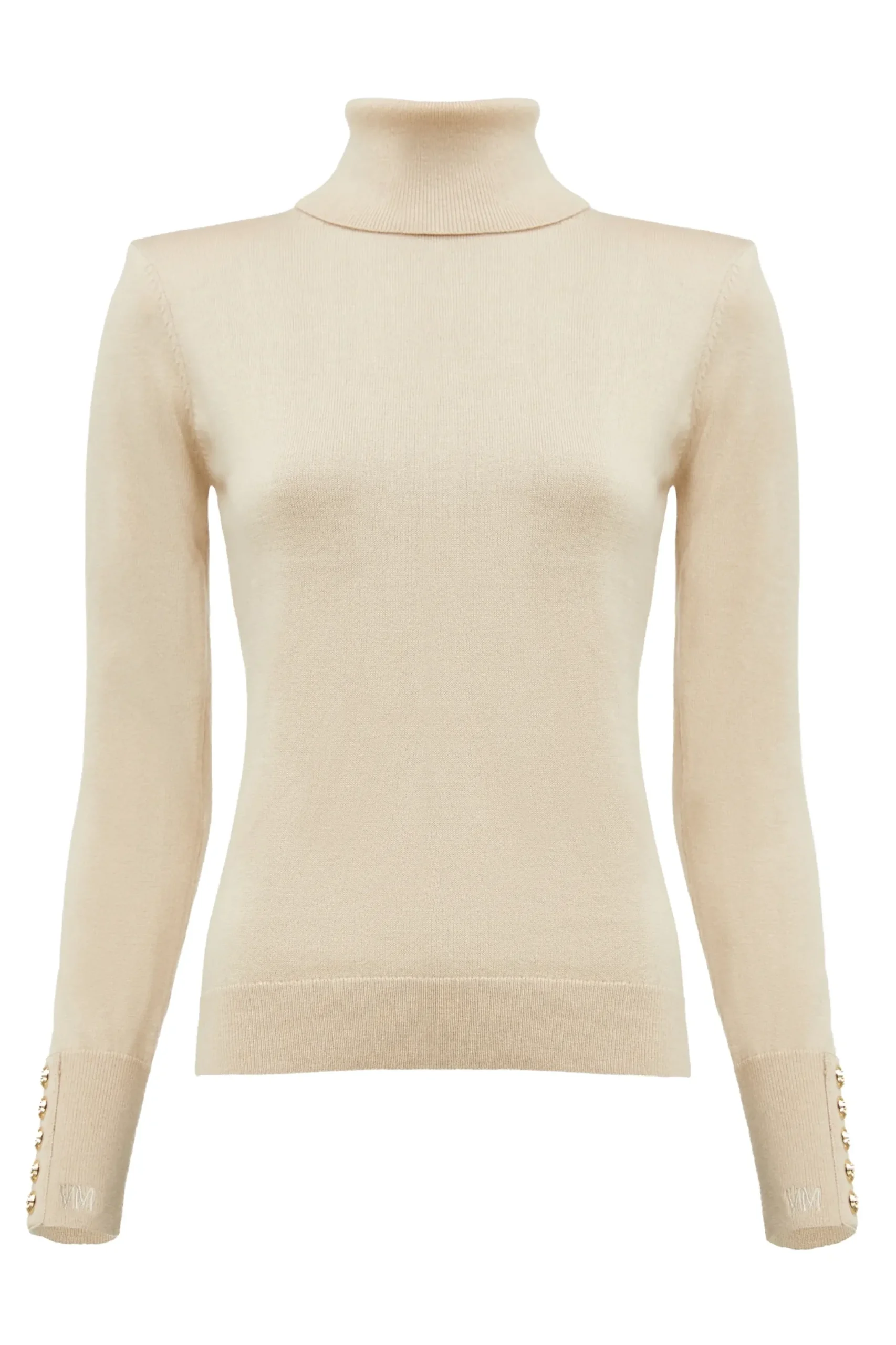 Holland Cooper Victoria Cashmere Roll Neck Stone Sale