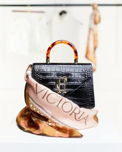 Holland Cooper Victoria Silk Scarf Camel Online