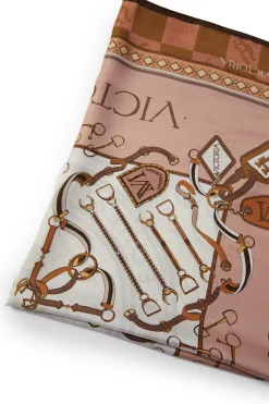 Holland Cooper Victoria Silk Scarf Camel Online