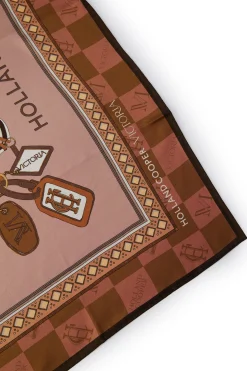 Holland Cooper Victoria Silk Scarf Camel Online