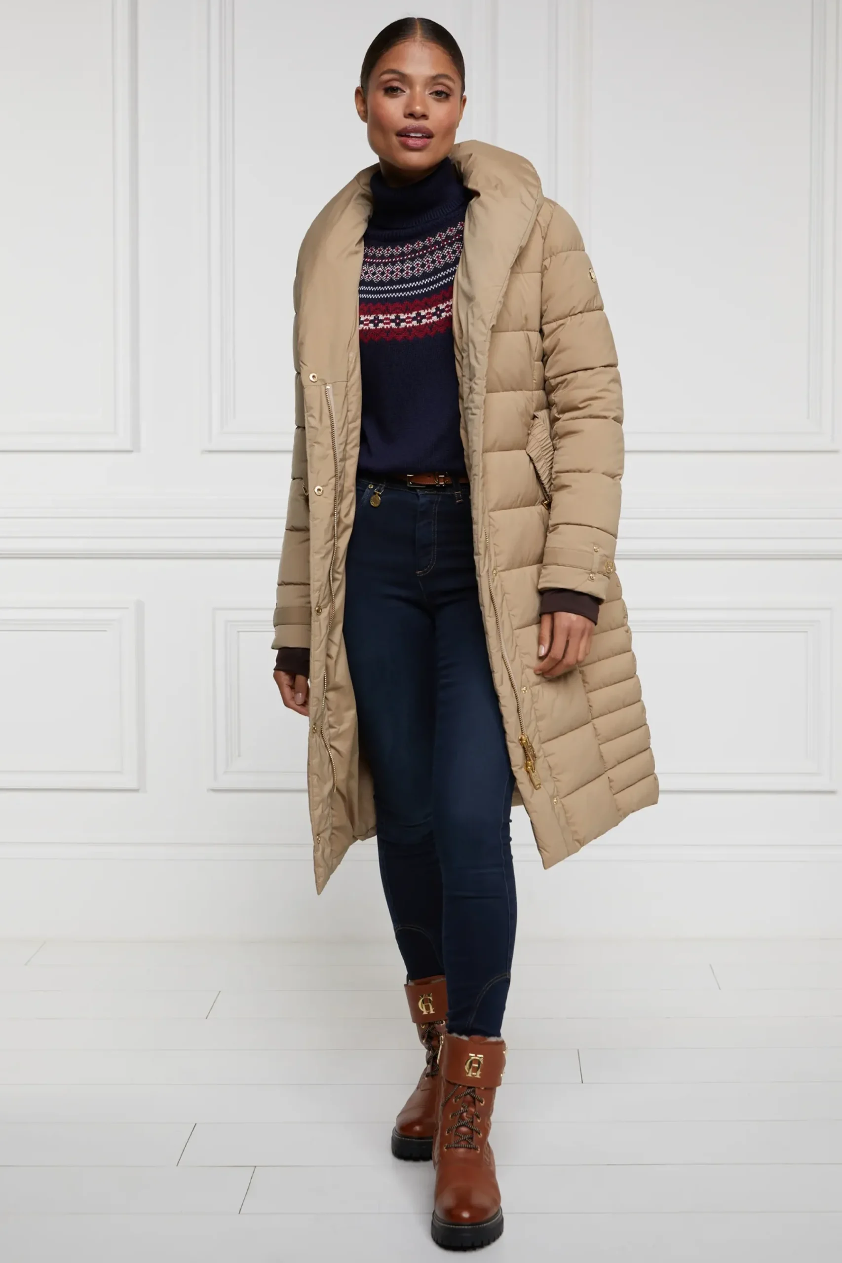 Holland Cooper Whistler Roll Neck Knit Outlet