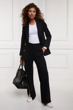 Holland Cooper Wide Leg Pant Black Hot