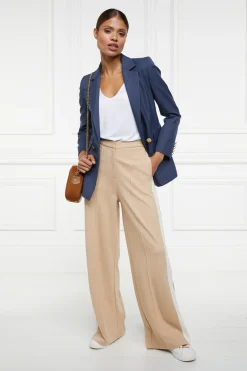 Holland Cooper Wide Leg Pant Camel Best