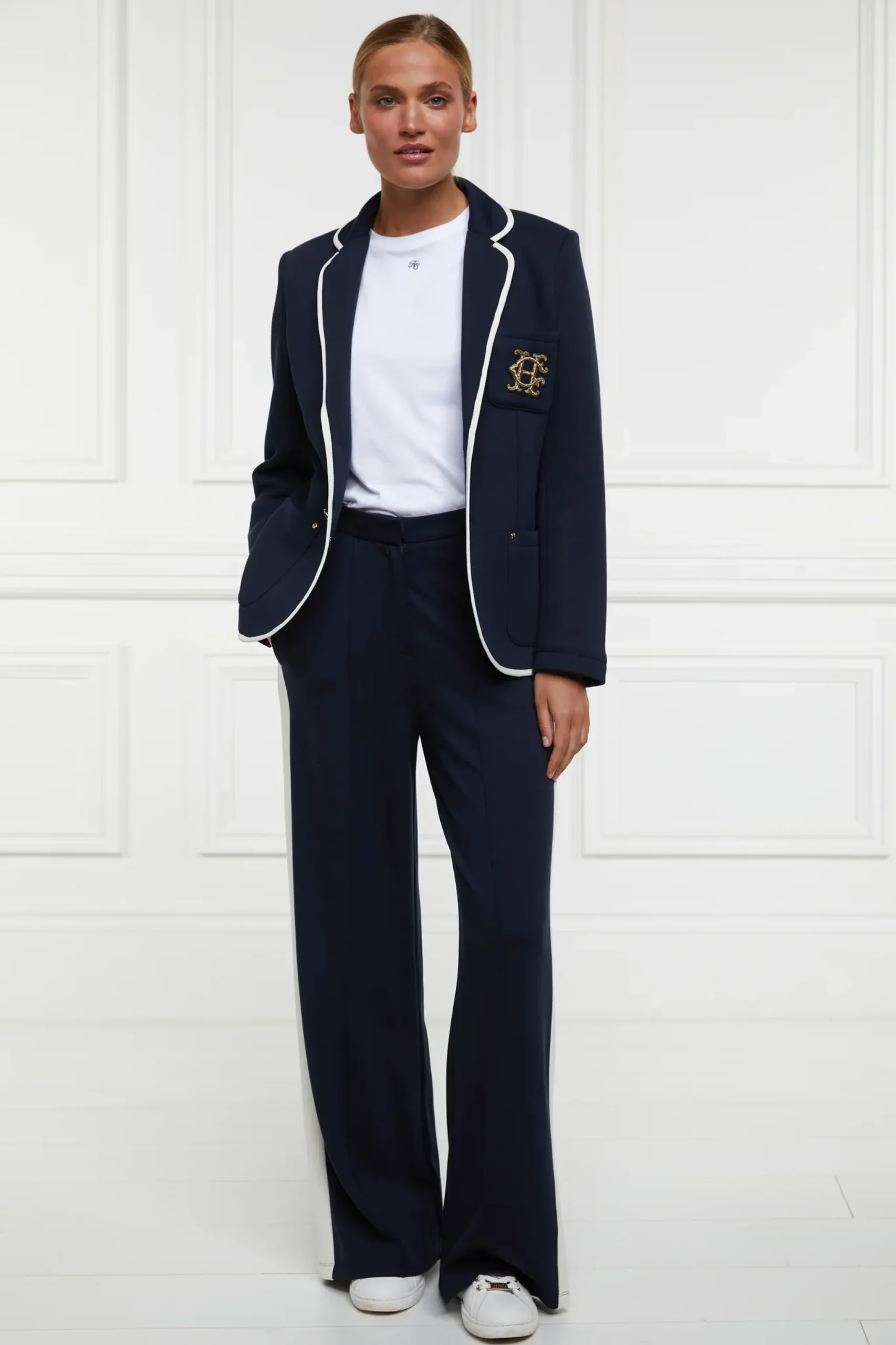 Holland Cooper Wide Leg Pant Ink Navy