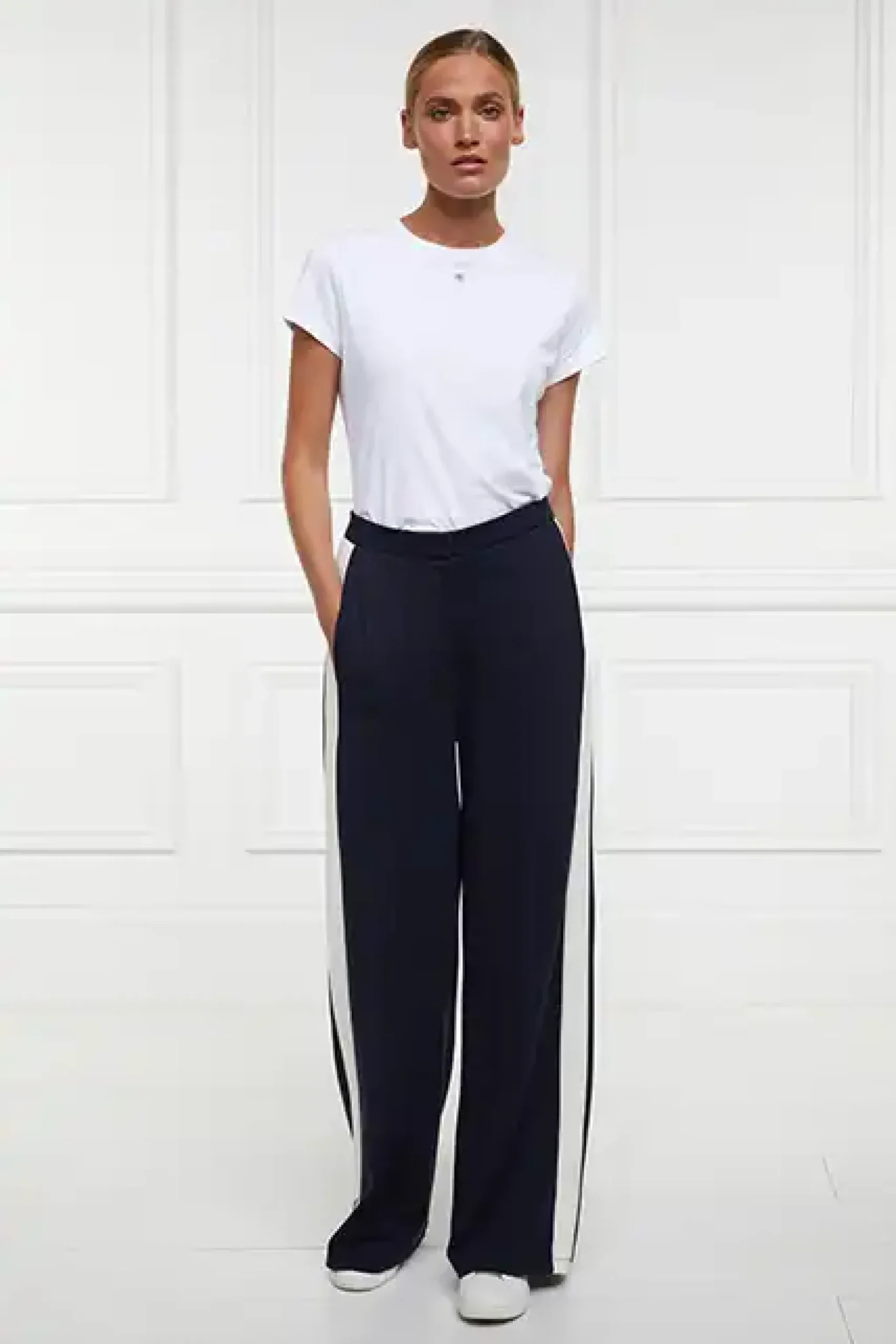 Holland Cooper Wide Leg Pant Ink Navy
