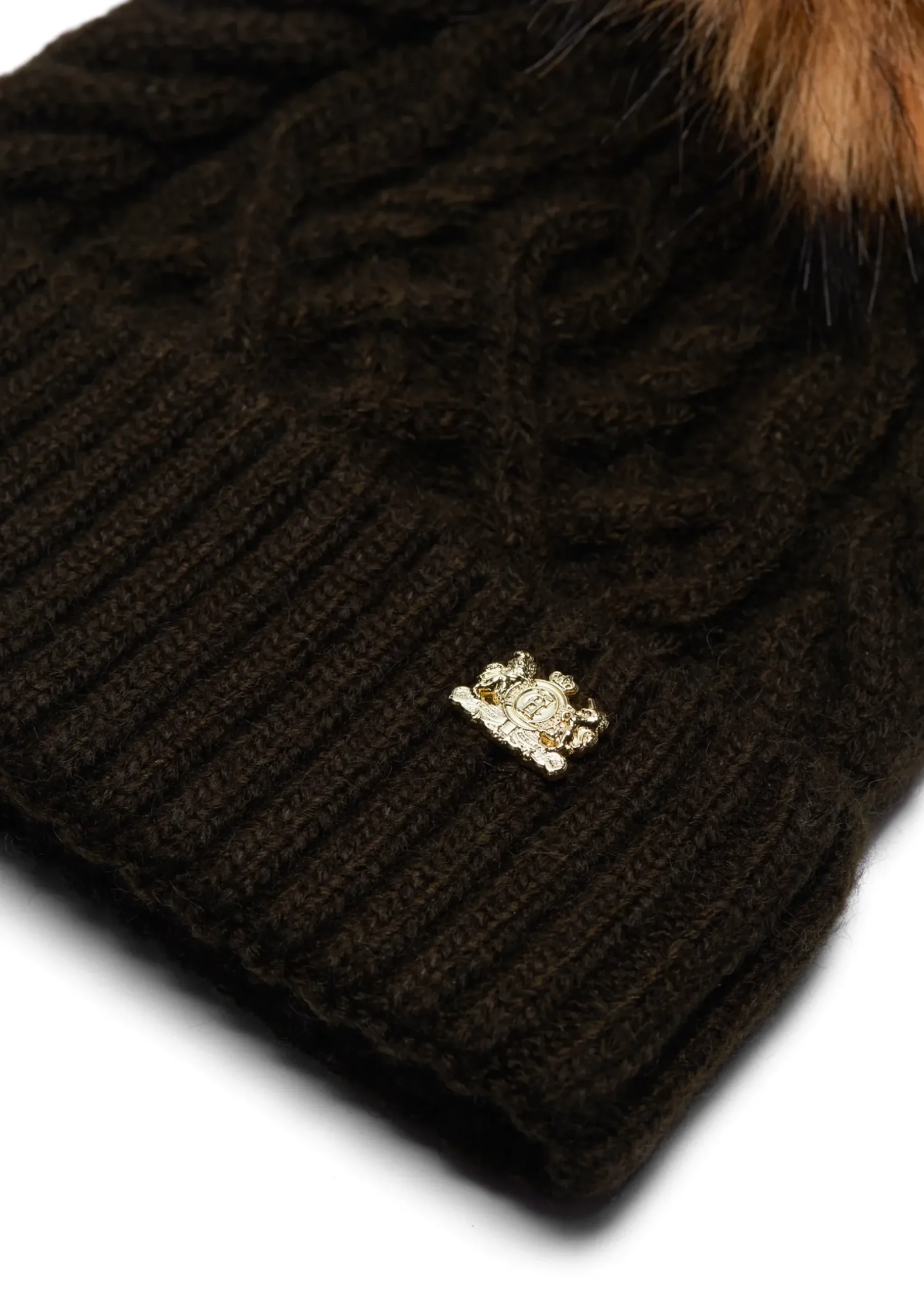 Holland Cooper Windsor Bobble Hat Fern Green New