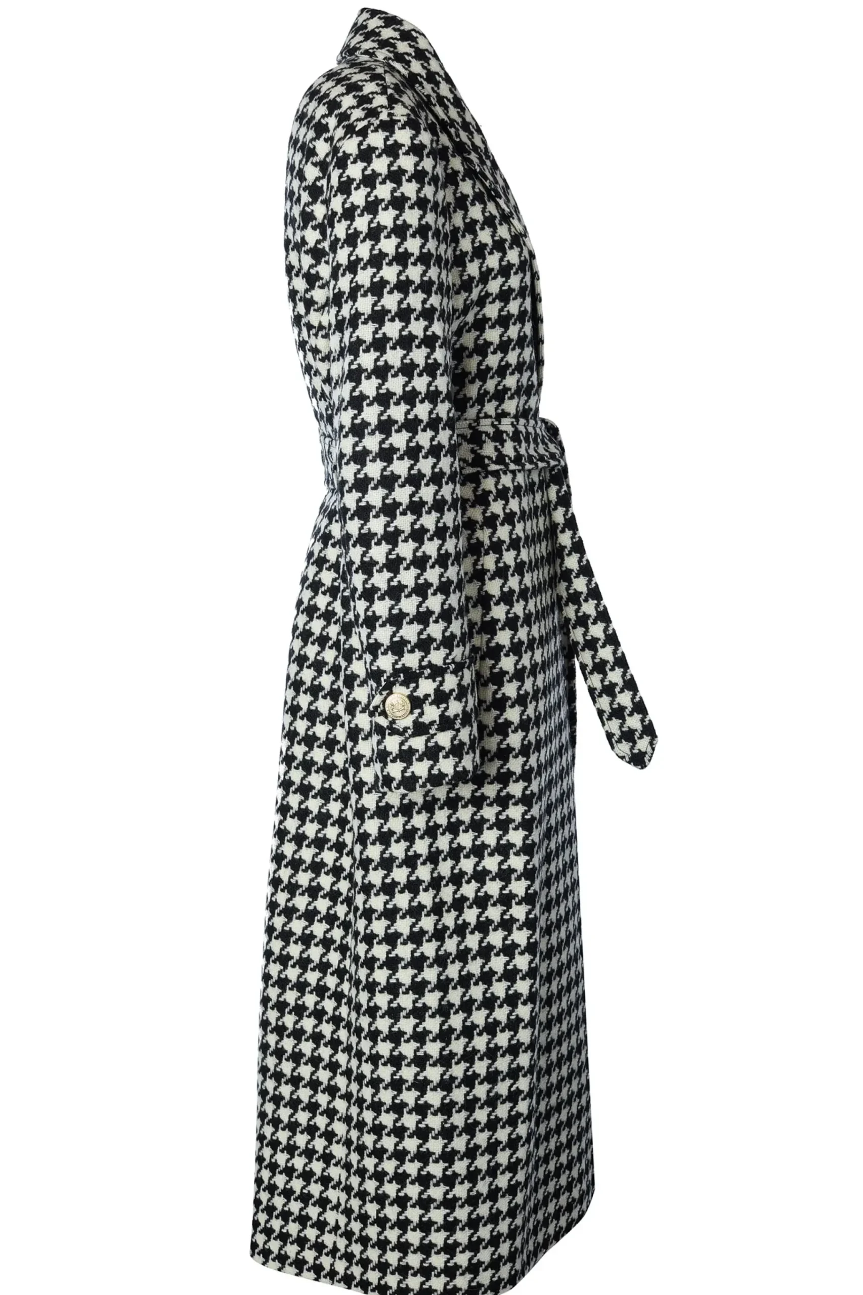 Holland Cooper Wrap Coat Large Scale Houndstooth Sale